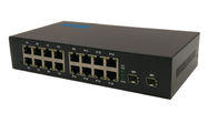 Multi Ports Ethernet Network Switch 2 1000M FX Ports And 16 10M / 100M TX RJ45 Ports
