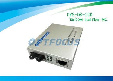 1310 nm SM 10 / 100M Dual Fiber Media Converter 120Km SC External Power